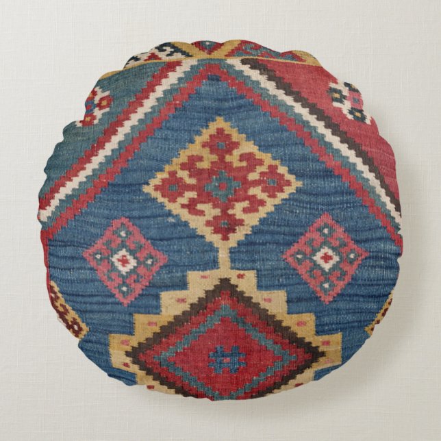 Coussins Ronds Classic de Woven Kilim  (Devant)