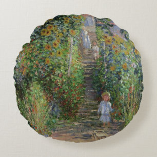 Coussins Ronds Claude Monet le jardin de l'artiste chez