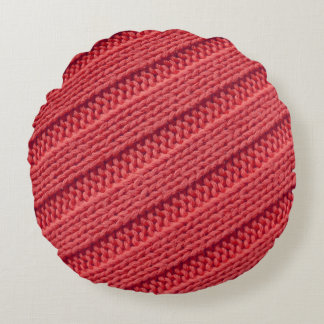 Coussins Ronds Closeup stripy crochet texture.