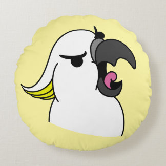 Coussins Ronds Cockatoo Style Dessin En Plein Cris Avec Texte