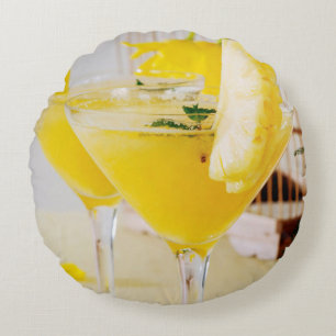 Coussins Ronds Cocktail Fresca à l'ananas et au gingembre