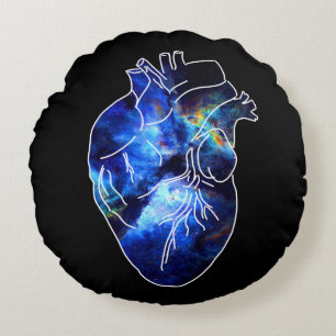 Coussins Ronds Coeur plein d'infini anatomie spatiale