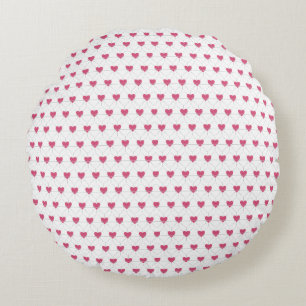 Coussins Ronds Coeurs Lignes Graphiques Valentines Aimer Motif