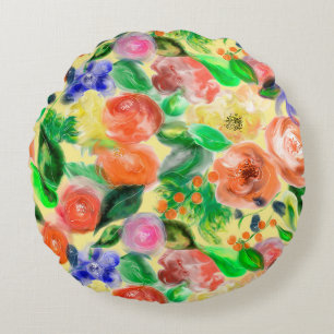 Coussins Ronds Cojin de flores 