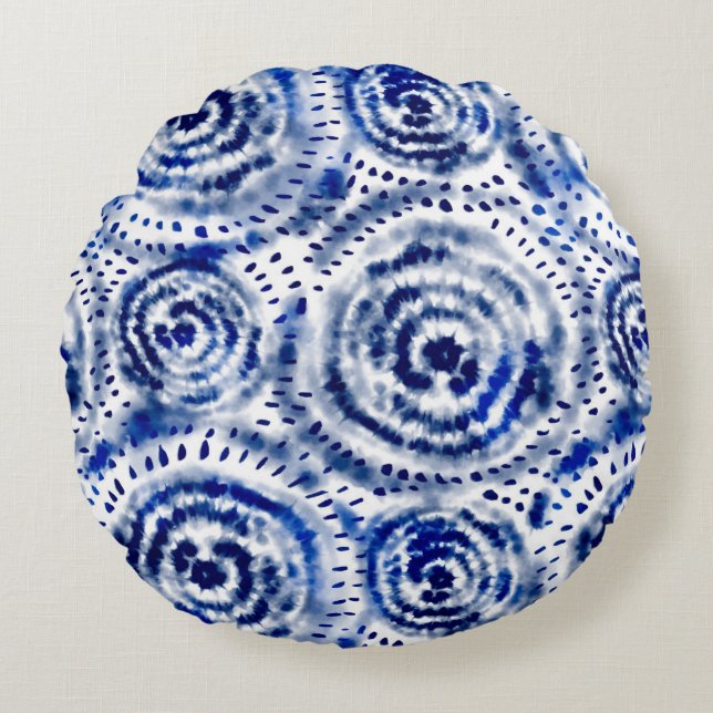 Coussins Ronds Colourful circle pillow design  (Devant)