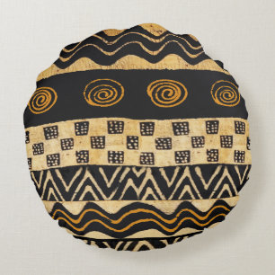 Coussins Ronds Conception de chaman tribal africain