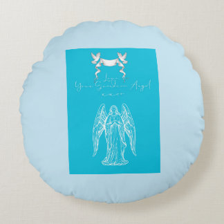 Coussins Ronds Conception de lettre d'amour - Amour, Votre Ange G