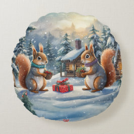 Coussins Ronds Conception De Vacances Écorrel Par Rich AMeN Gill