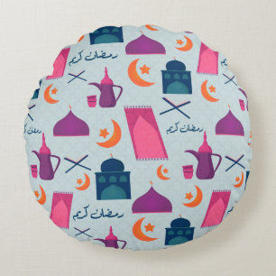 Coussins Ronds Conception festive de Ramadan islamique