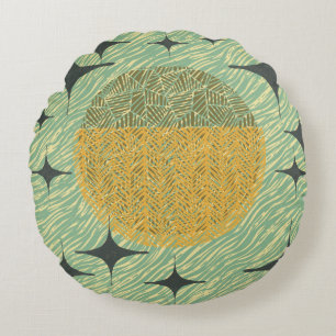 Coussins Ronds Conception géométrique du milieu du siècle