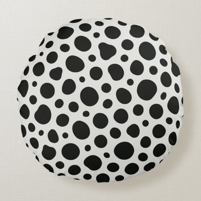 Coussins Ronds Conception inspirée de la Dalmatie (Devant)
