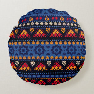 Coussins Ronds Conception Tribale : Motif multifonctionnel sans f