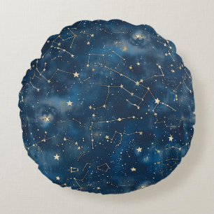 Coussins Ronds Constellation céleste - Nuit étoilée (6)