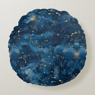 Coussins Ronds Constellation céleste - Nuit étoilée (7)