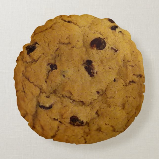 Coussins Ronds Cookie à chips au chocolat géant (Devant)