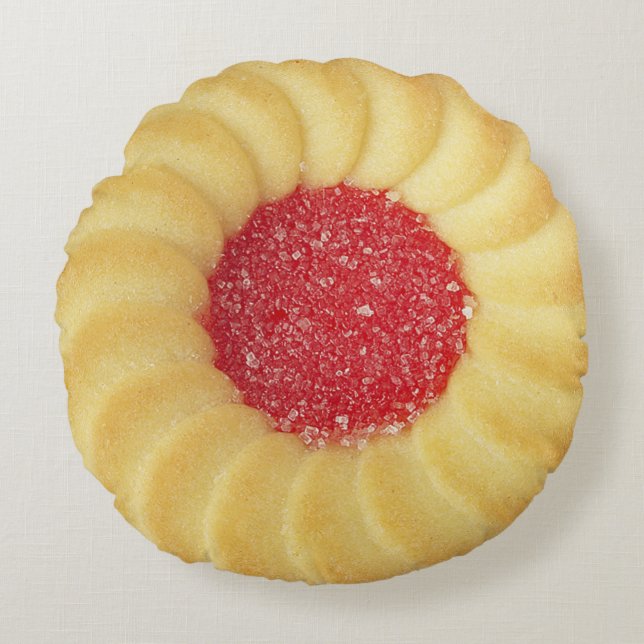 Coussins Ronds Cookie d'empreinte numérique (Devant)