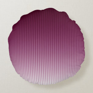 Coussins Ronds Cool dégradé élégant Motif à rayures rouges tendan