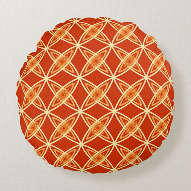 Coussins Ronds Copie atomique moderne de la moitié du siècle - (Devant)