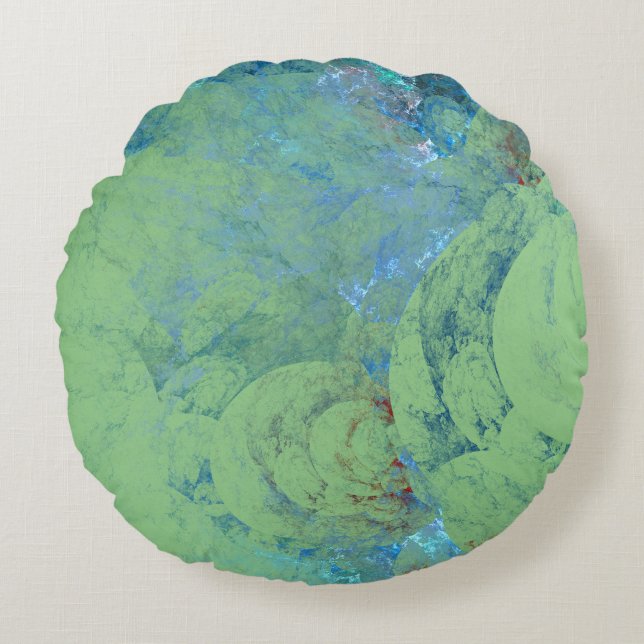 Coussins Ronds Coque Abstrait Opal Bleu pour RAZR (Devant)