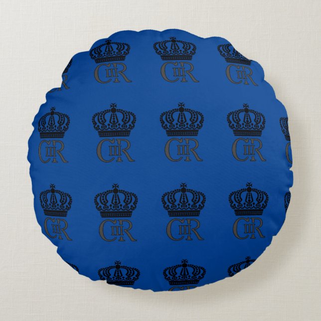 Coussins Ronds Coronation du roi Charles III (Devant)