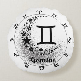 Coussins Ronds Cosmic Confort Cushion : Embrassez Votre Gemini In