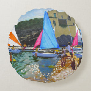 Coussins Ronds côte de calella de palafrugall d'école de
