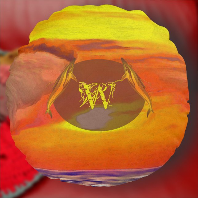 Coussins Ronds Coucher de soleil 2443 (Créateur téléchargé)