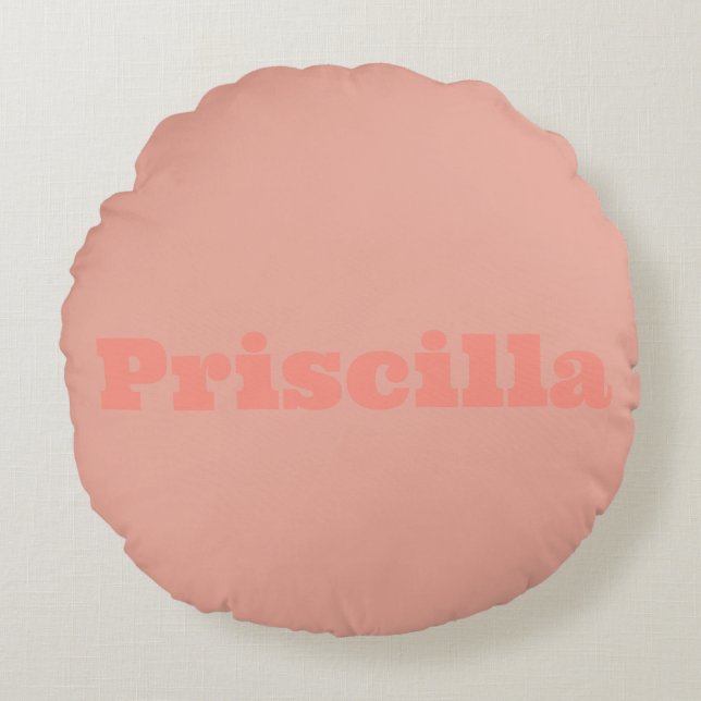 Coussins Ronds Couleur Confort Peachy Rond (Devant)