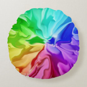 Coussins Ronds Couleur liquide