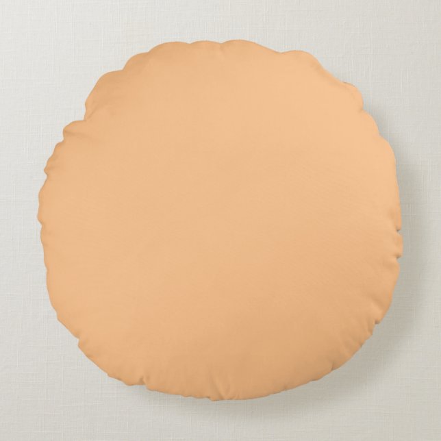 Coussins Ronds Couleur orange Sherbet (Devant)