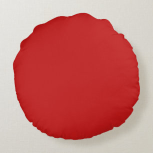Coussins Ronds Couleur Rouge en brique rouge