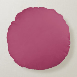 Coussins Ronds Couleur solide Rose framboise