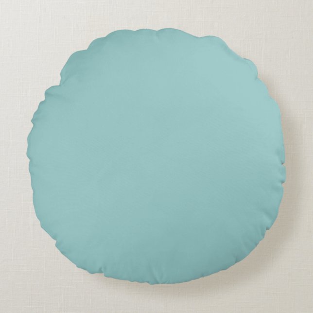 Coussins Ronds Couleur uni bleu (Devant)