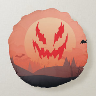 Coussins Ronds Couleur_Vintage_Retro_Sunset