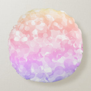 Coussins Ronds Couleurs pastel ensoleillées Bubbly pois