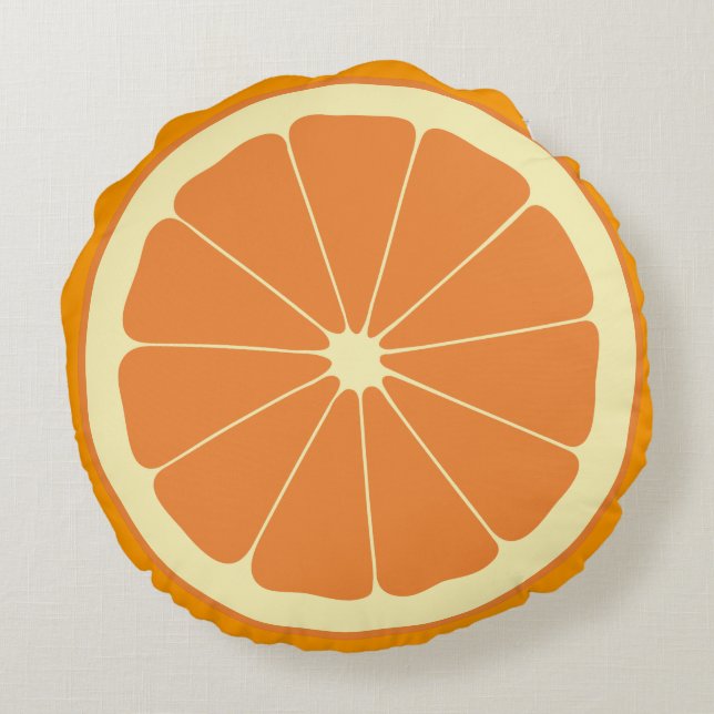 Coussins Ronds Coupe orange (Dos)