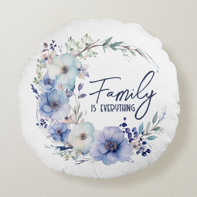 Coussins Ronds Courbe de soumission familiale (Devant)