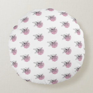 Coussins Ronds #coussinàpomponsveloursOreillerRond