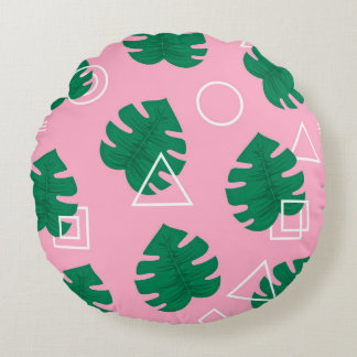 Coussins Ronds couture de géométrie hipster de style moderne Abst