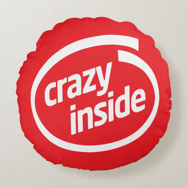 Coussins Ronds Crazy inside (Devant)