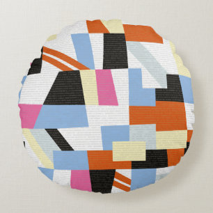 Coussins Ronds Creative geometric shapes, length pattern design