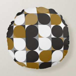 Coussins Ronds Créativité géométrique : Conception Motif transpar