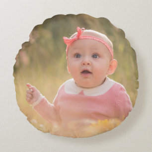 Coussins Ronds Créez Votre Propre Photo Moderne Enfants Enfants P
