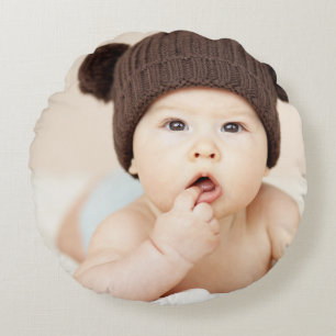 Coussins Ronds Créez Votre Propre Photo Moderne Enfants Enfants P