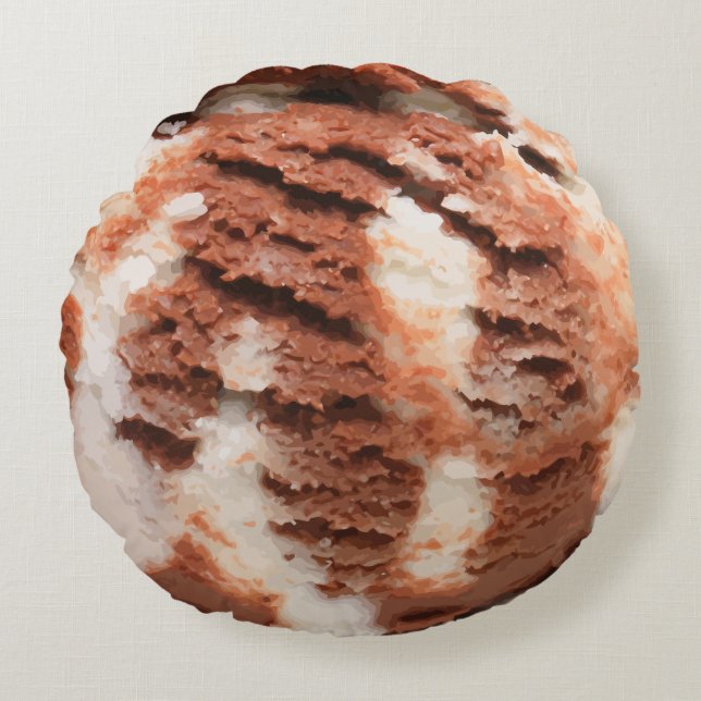 Coussins Ronds Crème de glace pour enfants (Devant)