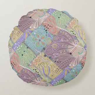 Coussins Ronds Cuscino astratto floreale