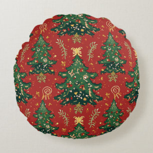 Coussins Ronds Cushion du dossier de Noël
