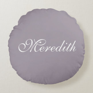 Coussins Ronds Custom Name Luxury Cotton Throw Pillow