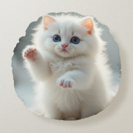 Coussins Ronds Cute Cat