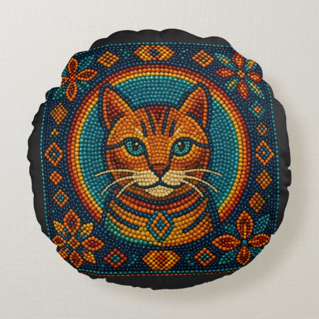 Coussins Ronds Cute chat chat chaton chaton chaton (Devant)